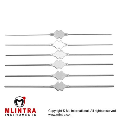 Bowman Probe Fig. 1/2 Stainless Steel, 13 cm - 5" Tip Diameter 0.9 mm - 1.1 mm